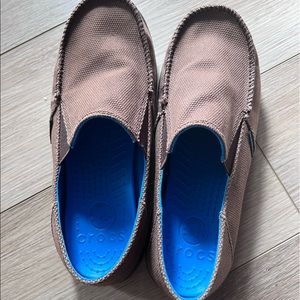 Brand new without tags Boy Crocs loafers/ boat shoes size 6 brown